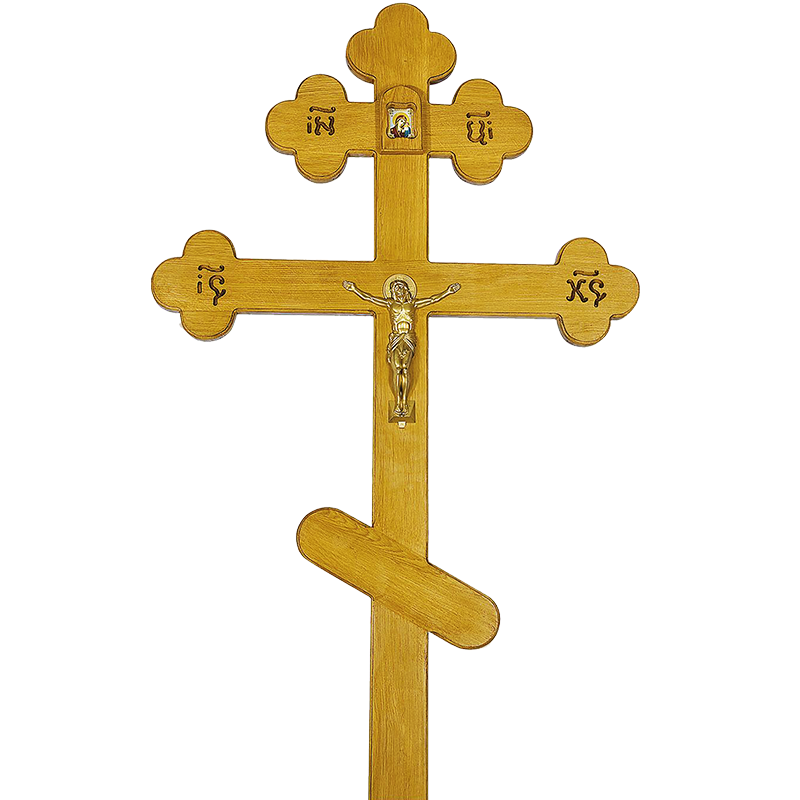 Дубовый крест на могилу «Элитный»