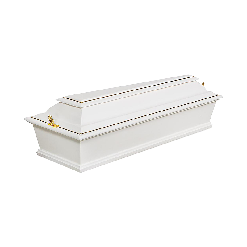 Гроб детский «Стандарт» четырехгранный белый