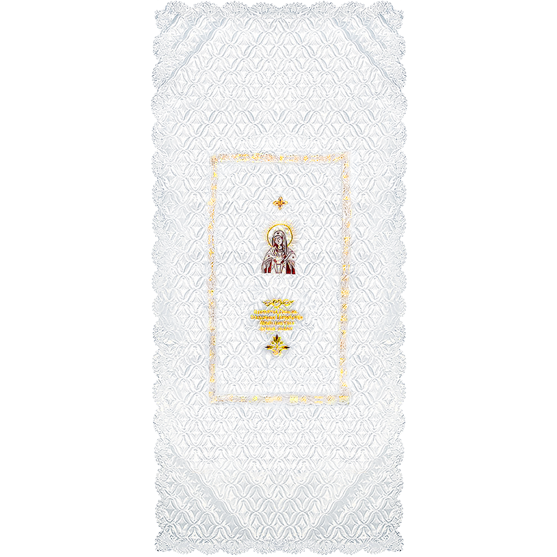 Покрывало в гроб Православное с вышивкой Богородица